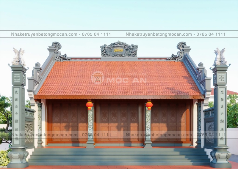 Mẫu 21 nhà kẻ truyền 3 gian