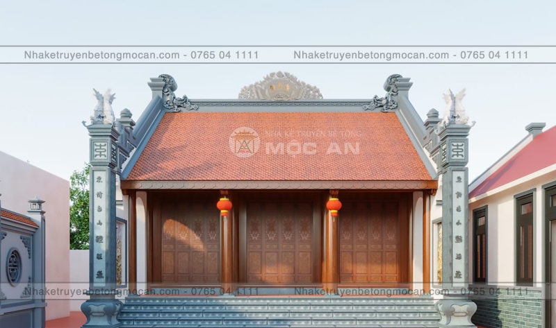 Mẫu 3 nhà kẻ truyền 3 gian